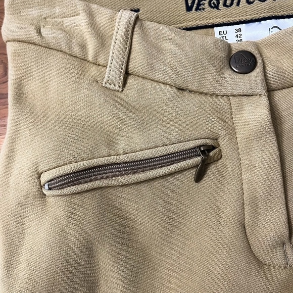 Vequi Comfort Women’s Riding Breeches Pants Size 26 Equestrian Tan Color - Picture 5 of 9